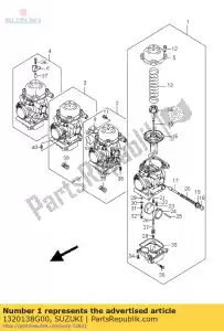 suzuki 1320138G00 carburador lh - Lado inferior