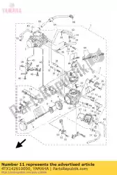 Ici, vous pouvez commander le titulaire auprès de Yamaha , avec le numéro de pièce 4TX142610000: