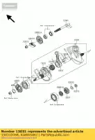 130310068, Kawasaki, albero motore-comp ksf450b8f kawasaki kfx 450 2008 2009 2010 2011 2012 2013 2014, Nuovo