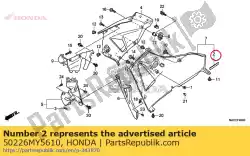 Aqui você pode pedir o borracha, assento em Honda , com o número da peça 50226MY5610: