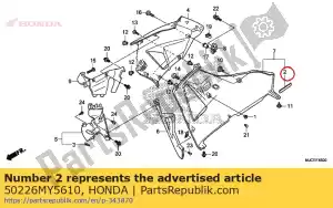 Honda 50226MY5610 borracha, assento - Lado inferior