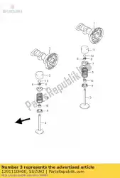 klep, inlaat van Suzuki, met onderdeel nummer 1291110H00, bestel je hier online: