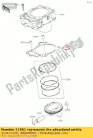 110610160, Kawasaki, joint, base de cylindre kawasaki klx  r kx f kx450f klx450r klx450 450 , Nouveau