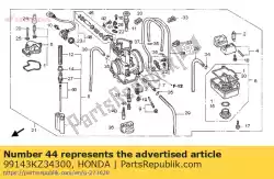 Aqui você pode pedir o jato, principal # 430 em Honda , com o número da peça 99143KZ34300: