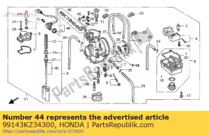 honda 99143KZ34300 jato, principal # 430 - Lado inferior