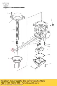 triumph T1241024 needle jet n3rf - Bottom side