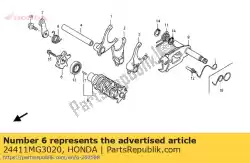 Aqui você pode pedir o came, câmbio de marchas em Honda , com o número da peça 24411MG3020: