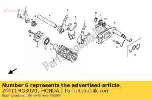 Honda 24411MG3020 came, câmbio de marchas - Lado inferior