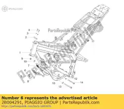 Qui puoi ordinare centralina sup. Parentesi da Piaggio Group , con numero parte 2B004291: