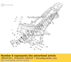 Piaggio Group 2B004291 control unit sup. bracket - Bottom side