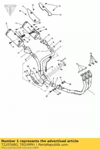 triumph T2205680 zespó? g?owicy wydechowej - Dół