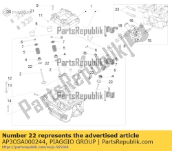 Aprilia AP3CGA000244, Afstandsring, OEM: Aprilia AP3CGA000244