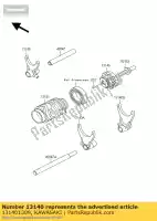 131401309, Kawasaki, changement de fourche, principal kawasaki kx  m kx125 125 , Nouveau