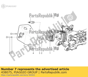 aprilia 438075 spark plug rn3c098 champion - Bottom side