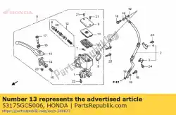 Aquí puede pedir palanca, r. Manija de dirección de Honda , con el número de pieza 53175GCS006: