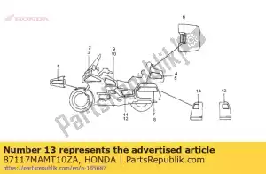 Honda 87117MAMT10ZA bande, r. sacoche (### - La partie au fond