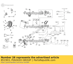 Aprilia 851903, Cablaggio principale, OEM: Aprilia 851903
