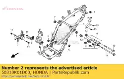 Aqui você pode pedir o fique comp, fr cove em Honda , com o número da peça 50310K01D00: