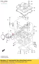 Aqui você pode pedir o o-ring, d: 2,4, id em Suzuki , com o número da peça 0928055005: