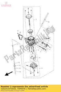 yamaha 1SCE41070000 needle valve set - Bottom side