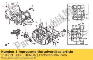 Honda 11000MT3000 conjunto de caixa de manivela - Lado inferior