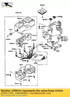 250011581, Kawasaki, meter-assy kawasaki klr 250, Nieuw