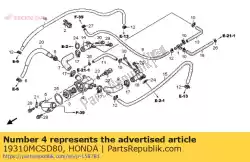 Aqui você pode pedir o comp. Caso, termostato em Honda , com o número da peça 19310MCSD80: