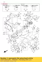 2CRY283U10P1, Yamaha, montaje de panel 1 yamaha yfz r yzf r 1000 2015 2016, Nuevo