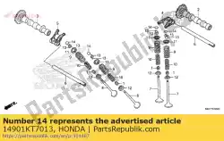 Aquí puede pedir cuña, tappet (1. 200) de Honda , con el número de pieza 14901KT7013: