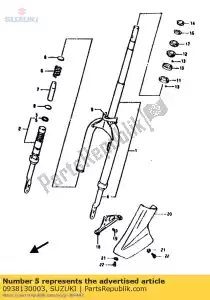 suzuki 0938130003 circlip, horquilla fr. - Lado inferior