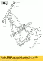 321601486458, Kawasaki, frame-comp, downtube, rh, s kawasaki kx  b a monster energy 85 ii kx85 sw lw , Novo