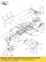 1409305006Z, Kawasaki, 01 capa, lado traseiro, lh, f.blac kawasaki  400 2017 2018 2019 2020 2021, Novo