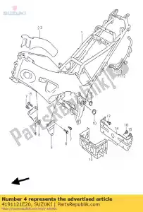 suzuki 4191121E20 placa, ing mnt, r - Lado inferior