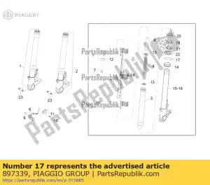 Piaggio Group 897339 circlip - Bottom side