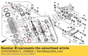 Honda 52425KSE671 caso comp, amortiguador - Lado inferior