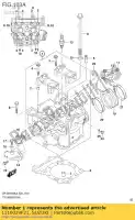 1110029F21, Suzuki, head assy,cylin suzuki  dr z 400 2000 2001 2002 2003 2004 2005 2006 2007 2008 2009 2017 2018 2019, New