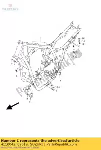 Suzuki 4110042F02019 cadre - La partie au fond