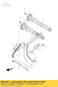 yamaha 5PS121710000 camshaft 1 - Bottom side