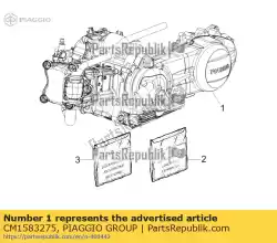 Tutaj możesz zamówić 300 4t / 4v e3 czyli silnik od Piaggio Group , z numerem części CM1583275: