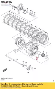 suzuki 2120035830 conjunto de engrenagens, prima - Lado inferior