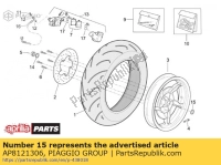 AP8121306, Aprilia, rear wheel washer, New