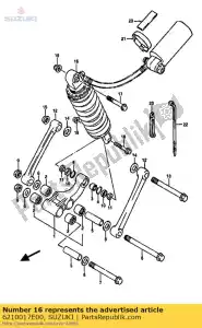 Suzuki 6210017E00 assorbitore, rr shk - Il fondo