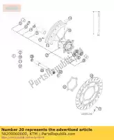 58209060000, KTM, disco de freio dianteiro d = 320mm 2002 ktm adventure lc4 smc 625 640 660 2001 2002 2003 2004 2005 2006, Novo