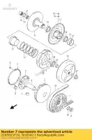 2165021F10, Suzuki, rouleau, mobile suzuki ux sixteen  ux150 150 , Nouveau