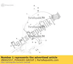 Piaggio Group 2B002537 guarda-lamas traseiro - Lado inferior