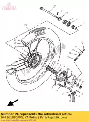 Ici, vous pouvez commander le jante (1. 40-18) auprès de Yamaha , avec le numéro de pièce 944161880000: