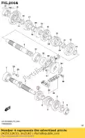 2425112K10, Suzuki, gear,5th drive suzuki gsxr150rfx gsxr150rf gsxs125mlx gsxs125ml gsxr125xa gsxs125xa gsxr125a 150 125 , New