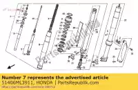 51406ML3911, Honda, butée, siège spg. honda cr  r cr500r 1 2 500 , Nouveau