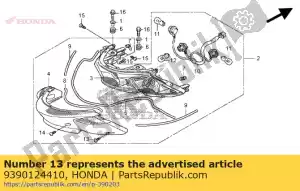 honda 9390124410 vis, taraudage, 4x16 - La partie au fond