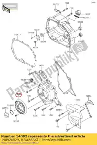 Kawasaki 140920029 cover - Bottom side